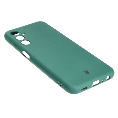 Etui Bizon Case Silicone do Galaxy M34 5G, ciemnozielone