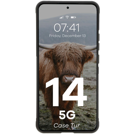 Pancerne etui Bizon Case Tur do Xiaomi Redmi Note 14 5G, czarne