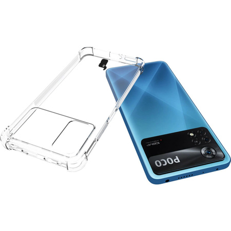 Etui + 2x szkło Bizon Case Clear Pack Xiaomi Poco X4 Pro 5G, przezroczyste