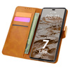Etui z klapką Bizon Case Pocket do Honor Magic7 Lite, brązowe
