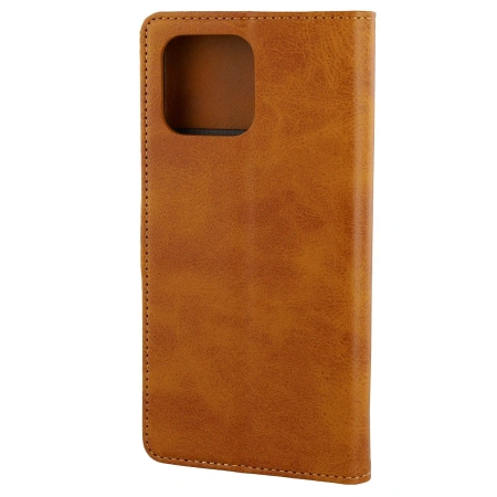 Etui z klapką Bizon Case Pocket do Motorola Moto G57 Power / G67 Power, brązowe
