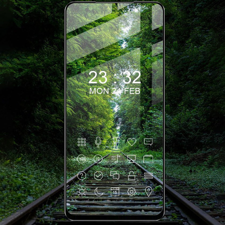 Szkło hartowane Bizon Glass Edge do Oppo A54 5G / A74 5G, czarne