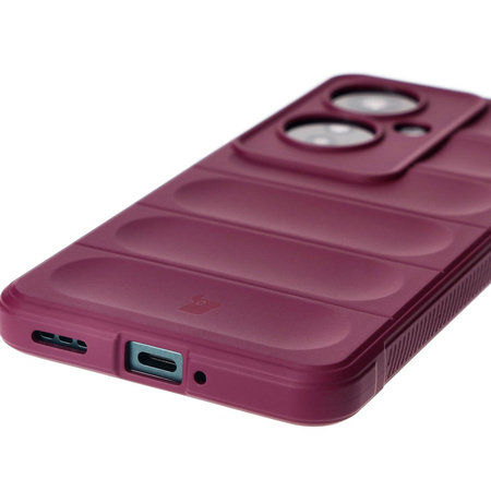 Pancerne etui Bizon Case Tur do Oppo Reno11 F 5G, burgundowe