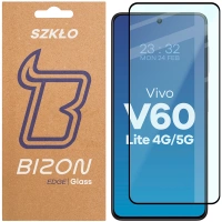 Szkło hartowane Bizon Glass Edge 2 do Vivo V60 Lite 5G, czarna ramka