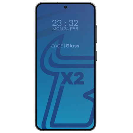 2x Szkło + szybka na aparat BIZON Edge 2 Pack do Galaxy S24