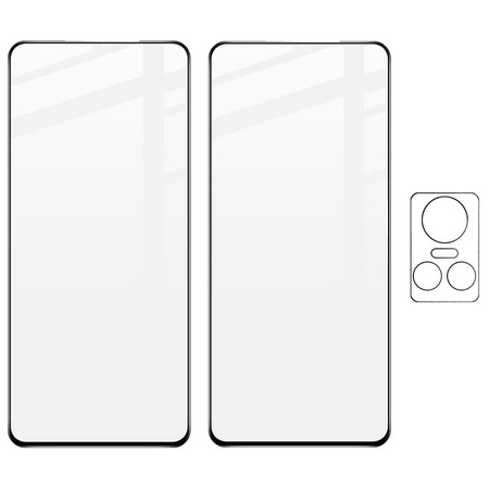 2x Szkło + szybka na aparat Bizon Edge Pack do Realme GT Neo 3