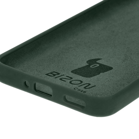 Silikonowe etui Bizon Soft Case do Oppo Reno11 F 5G, ciemnozielone