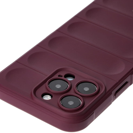 Pancerne etui Bizon Case Tur do iPhone 15 Pro Max, burgundowe