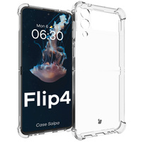 Elastyczne etui Bizon Case Salpa do Galaxy Z Flip4, przezroczyste