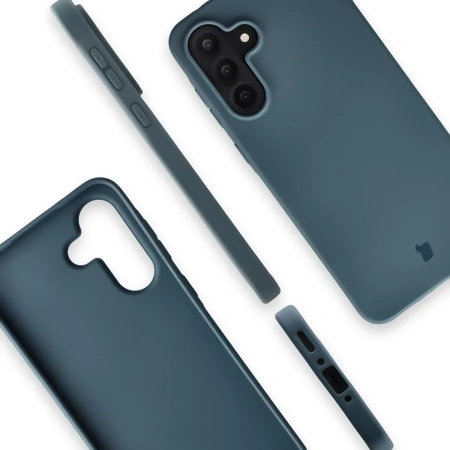 Etui z recyklingu Bizon Case ReLeaf do Galaxy A56 5G, ciemnoniebieskie