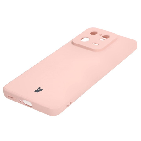 Etui Bizon Case Silicone Sq do Xiaomi 13 Pro, jasnoróżowe