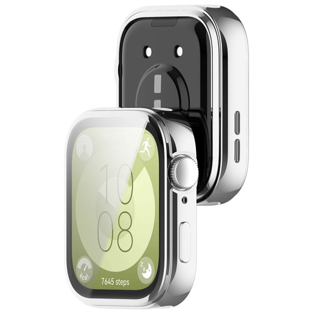 Etui Bizon Case Watch Felipe do Huawei Watch Fit 3, srebrne