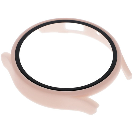 Etui Bizon Case+Glass do Galaxy Watch 5 44mm, różowe