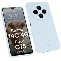 Pancerne etui Bizon Case Tur do Xiaomi Redmi 14C 4G / POCO C75, jasnoniebieskie