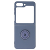 Etui Bizon Case Silicone Ring Sq do Samsung Galaxy Z Flip5, szare