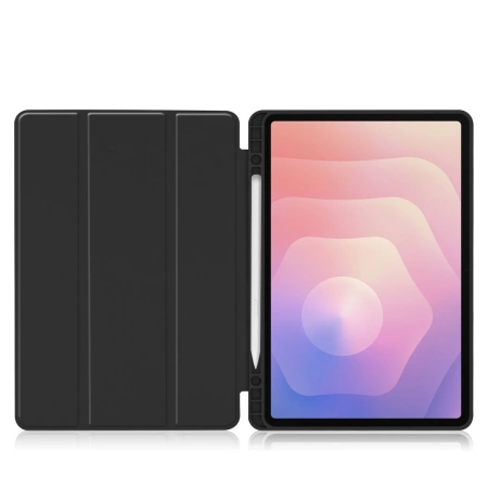 Etui z klapką Bizon Case Tab Lizard do Galaxy Tab S11, czarne