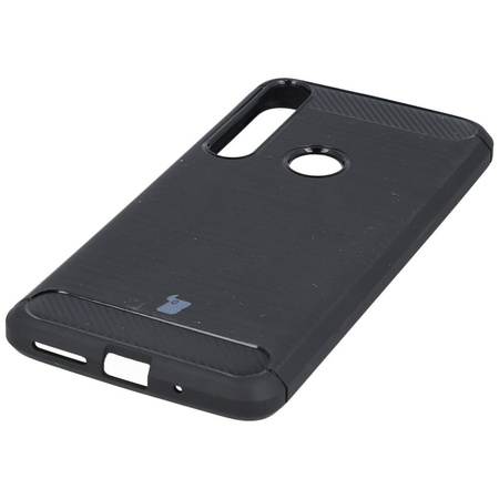 Etui Bizon Case Carbon TPU do Moto G8 Play, czarne