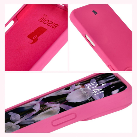 Silikonowe etui Bizon Soft Case do iPhone 16 Plus, fuksja