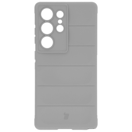 Pancerne etui Bizon Case Tur do Galaxy S25 Ultra, jasnoszare