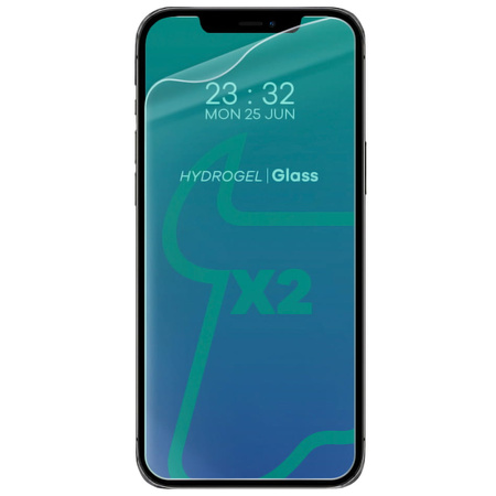 Folia hydrożelowa na ekran Bizon Glass Hydrogel Front Duo do iPhone 12 Pro Max, 2 sztuki