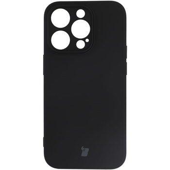 Etui Bizon Case Silicone do iPhone 14 Pro, czarne