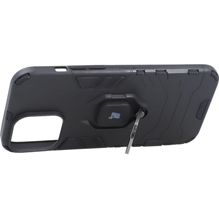 Etui Bizon Case Armor Ring do iPhone 13 Pro Max, czarne