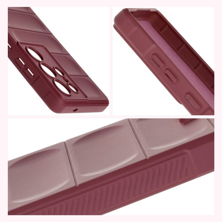Pancerne etui Bizon Case Tur do Galaxy S25 Ultra, ciemnofioletowe