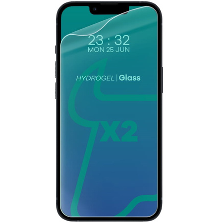 Folia hydrożelowa na ekran Bizon Glass Hydrogel, iPhone 13 / 13 Pro, 2 sztuki