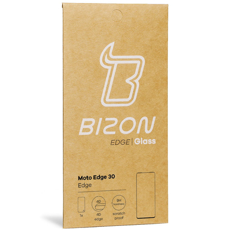 Szkło hartowane Bizon Glass Edge do Motorola Edge 30, czarne