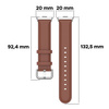 Pasek Bizon Strap Watch Casual do Redmi Watch 4 / Xiaomi Smart Band 9 Pro / 8 Pro, brązowy
