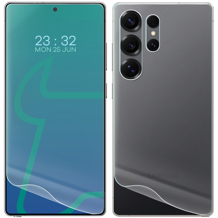 Folia hydrożelowa na tył i przód Bizon Glass Hydrogel Pack do Galaxy S25 Ultra