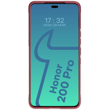 Pancerne etui Bizon Case Tur do Honor 200 Pro, burgundowe