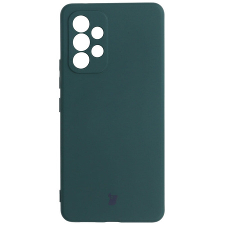 Etui Bizon Case Silicone do Galaxy A53 5G, ciemnozielone