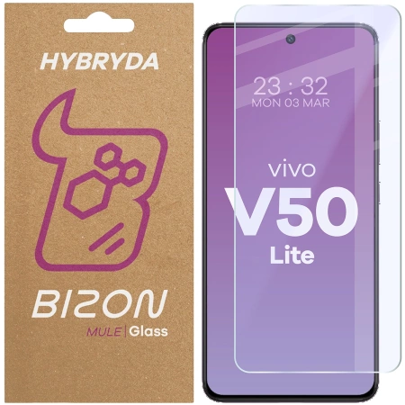 Elastyczne szkło hybrydowe Bizon Glass Mule do iPhone 16 Plus
