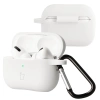 Silikonowe etui z karabińczykiem Bizon Case Headphone Silicone do AirPods Pro 2, białe