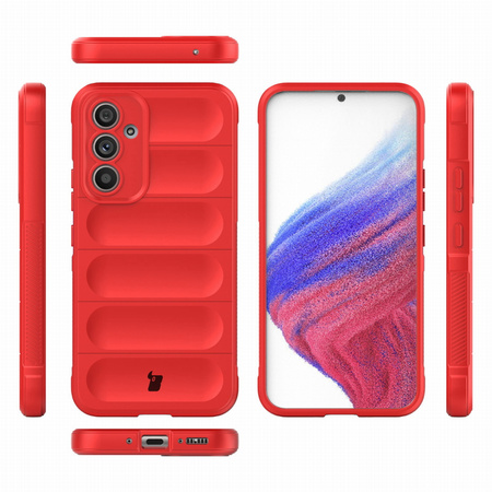 Pancerne etui Bizon Case Tur do Galaxy A54 5G, czerwone