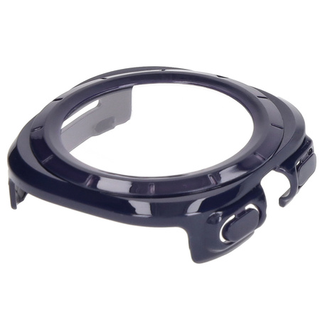 Etui ze szkłem do zegarka Bizon Case Watch Adamo do Galaxy Watch Ultra 2 / 1, niebieskie