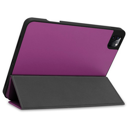 Etui Bizon Case Tab Lizard do Apple iPad Pro 11 2022/2021/2020/2018, ciemnofioletowe