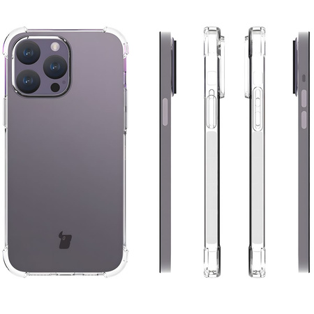Elastyczne etui Bizon Case Salpa do iPhone 15 Pro Max, przezroczyste