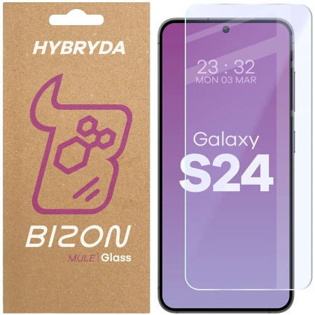 Elastyczne szkło hybrydowe Bizon Glass Mule do iPhone 16 Plus