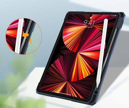 Etui Bizon Case Tab Clear Matt do iPad Pro 11 2022/2021/2020/2018, granatowe