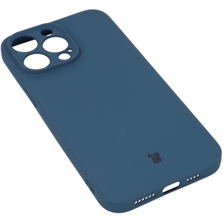 Etui Bizon Case Silicone do iPhone 14 Pro Max, granatowe