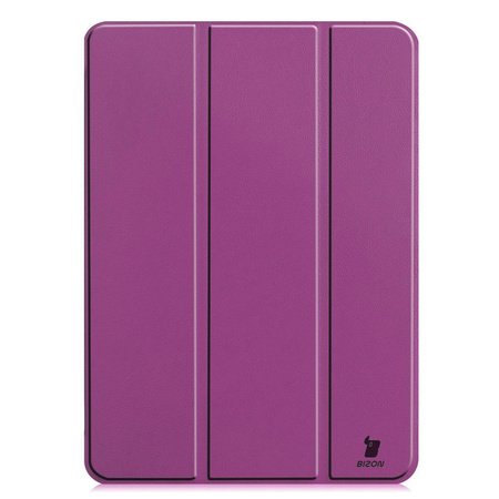 Etui Bizon Case Tab Croc do iPad Pro 11" 5 gen. 2024, ciemnofioletowe