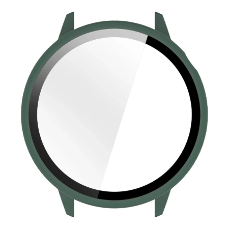 Etui ze szkłem do zegarka Bizon Case Watch Adamo do OnePlus Watch 3 43 mm, zielone