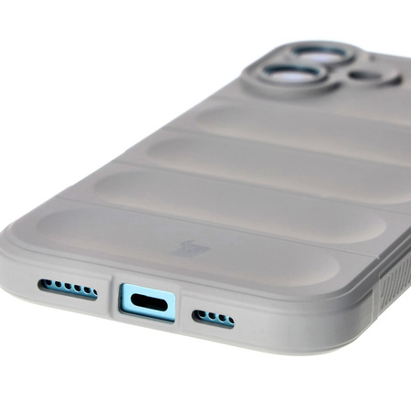 Pancerne etui Bizon Case Tur do iPhone 16 Plus, jasnoszare