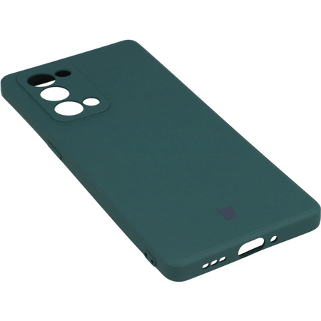 Etui Bizon Case Silicone do Oppo Reno 6 Pro, ciemnozielone