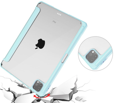Etui Bizon Case Tab Clear Matt do Apple iPad Pro 12.9 2022/2021/2020/2018, błękitne