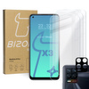 3x Szkło hartowane + szybka na aparat Bizon Glass Clear Pack do Realme 8 Pro