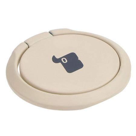 Uchwyt na palec Bizon Accessories Ring Turtle uniwersalny, beżowy