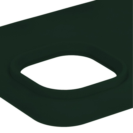 Etui silikonowe Bizon Soft Case do iPhone 15, ciemnozielone